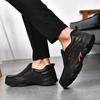 Fashion Handmade Leather Soft Soled Shoes Mens Vintage Style Comfy Casual Shoes Luxury Brand Loafers Breathable Non-Slip Walking Shoes