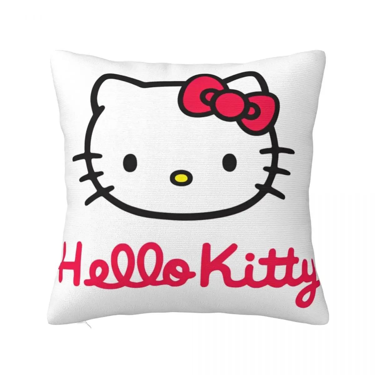 Наволочка Hello Kitty Винтажный дизайн Диван Автомобиль Домашний декор 16x16Inch