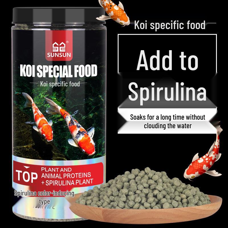 Color Enhancing Fish Food for Koi, Tropical, Goldfish, and Ornamental Fish
