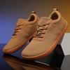 New Men's Wide Last Shoes Comfortable Women's Walking Shoes Wide Head Shoes Breathable Soft Sole Couple Fly Knitting Casual Sports Shoes