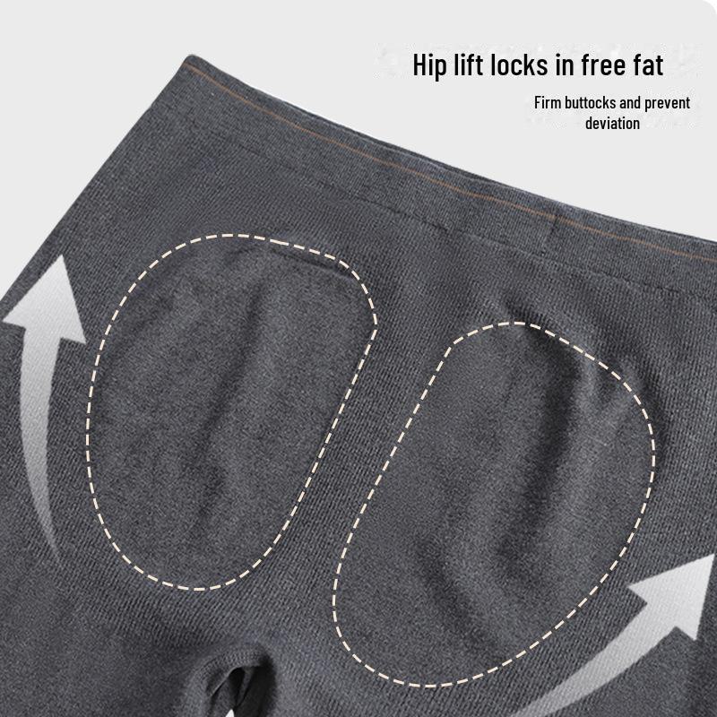 Women's Large Seamless Autumn Trousers - Japanese Style, Silk Acrylic, Warm & Cold-Proof Bottoming Pants