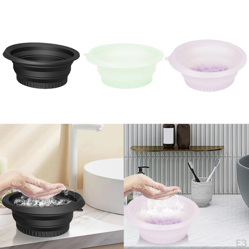 Foldable Wash Basin Ice Beverage Tub Dish Lightweight Portable Folding Washbasin Bucket