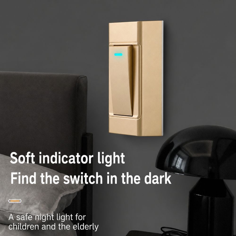 1 Gang 1 Way Surface-mounted Control Switch 2 Gang 2 Way Small Switch Dual Control Switch Bedside