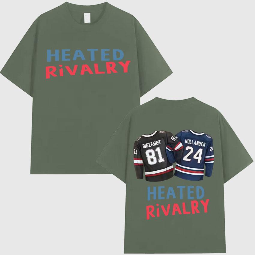 

Heated Rivalry Shane Hollander T Shirts Pop Double Sided Print Tee Shirts Men Women Gothic Crewneck Tops Streetwear Graphic Tees 4XL