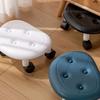 With wheels home living room pulley low stool, bedroom removable small footstool, universal plastic pulley stools