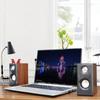 Wooden Speakers USB Powered 3.5MM Audio Jack Surround Sound Wooden Wired Loudspeakers Computer Speakers for Laptop Smartphones