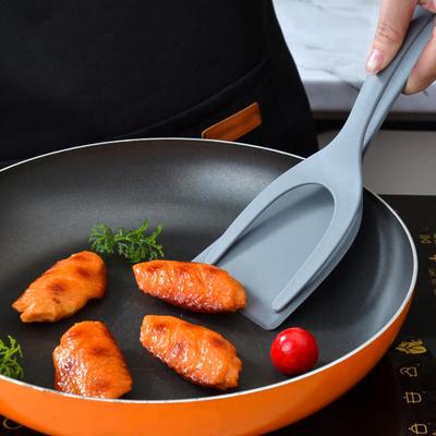 Pinzas de espátula de silicona antiescaldaduras, herramienta de cocina multifuncional, mango ergonómico antideslizante, pinza para pala de cocina, pinza para carne, pescado, pan y hamburguesas.