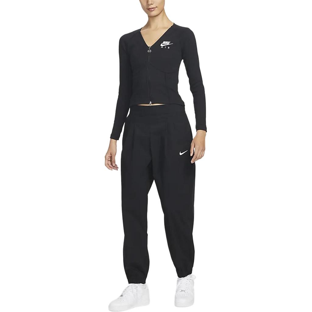Nike Sportswear Women's Logo Embroidered Double-Zip Herringbone Jacket