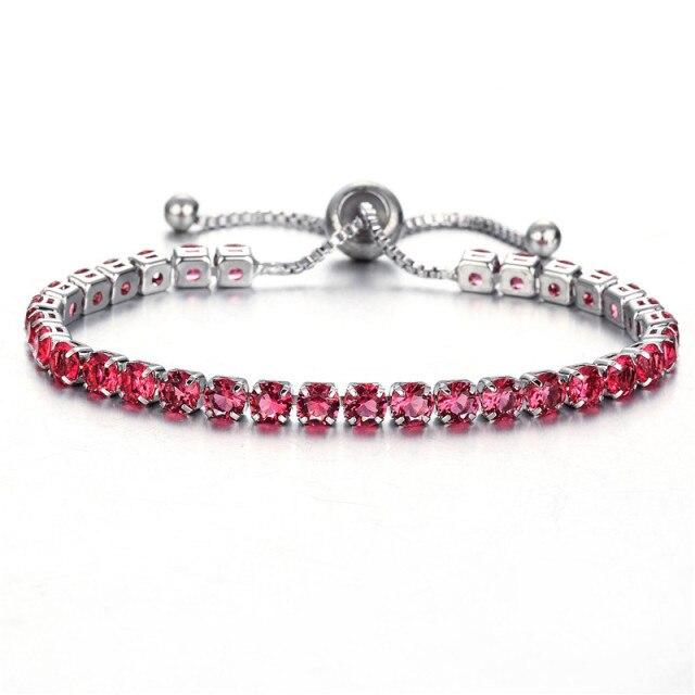 Stylish Stylish Zircon Crystal Cubic Zirconia Tennis Women Bracelets Gold Color Color Chain Shiny Charm Bracelets Armbanden Voor Vrouwen Bijou