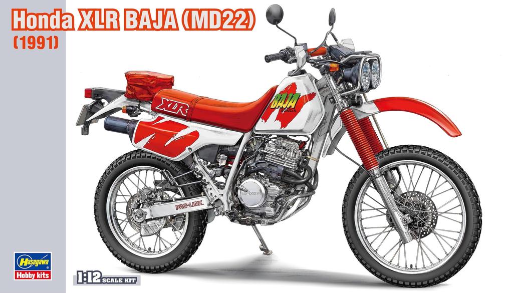 Hasegawa Honda XLR BAJA 1991 Plastic Model BK16 1/12 (MD22) (Motorcycle)