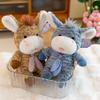Cute Cookie Donkey Doll Stubborn Donkey Plush Toy Sleeping Pillow Birthday Gift Burnt Donkey Small Donkey Plush Doll