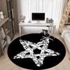 1pc Monster Pattern Office Round Area Rug,  Mat Suitable For Office, Under Office Chairs Bedroom Living Room Home Decor, Room Deco