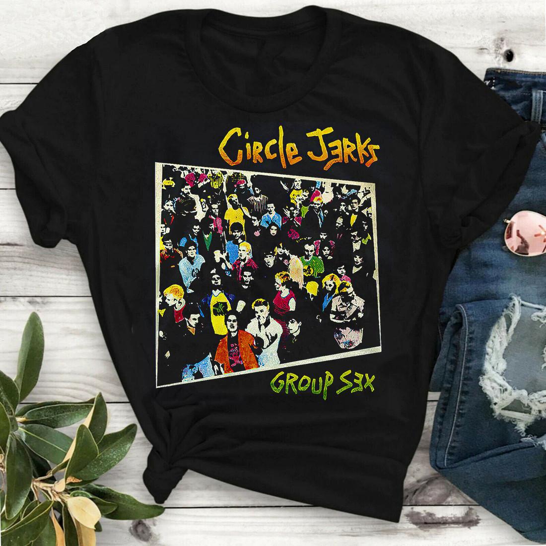 Circle Jerks Black T Shirt Size S To 4XL Gifl For Fan HEHE02 S