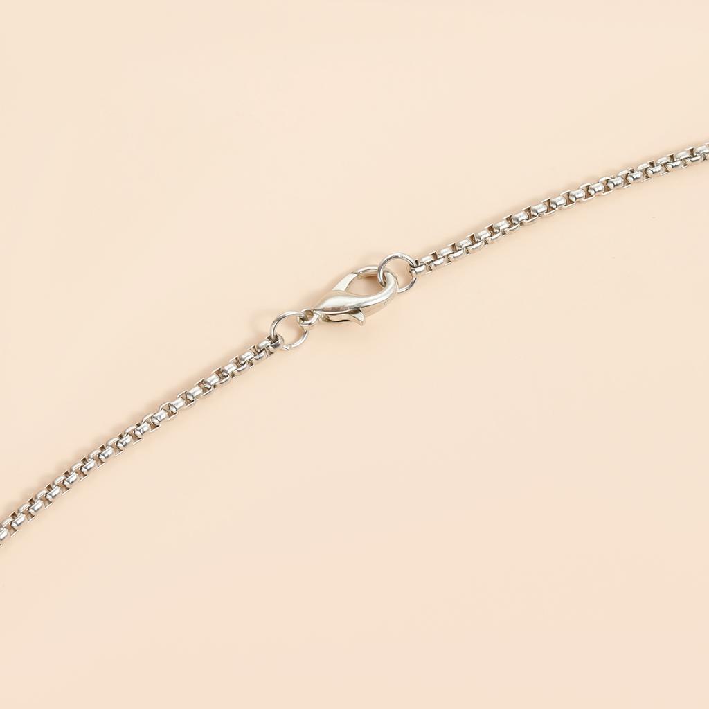 Simple Metal Glossy Oval Waterdrop Geometric Pendant Necklace for Women Punk Long Sweater Chain Charm Party Jewelry Gifts