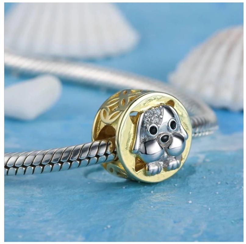 New Dog Bones Paw Print Charm Fit Original Bracelet Trinket Bead Diy Women Jewelry Giftcopper Jewelry Party Gift