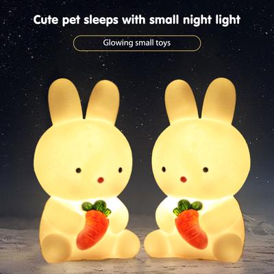 Cute Night Light Cartoon Bunny Desk Lamp Bedroom Bedside Lamp Baby Sleeping Lights Night Light Ornaments Toys Gift