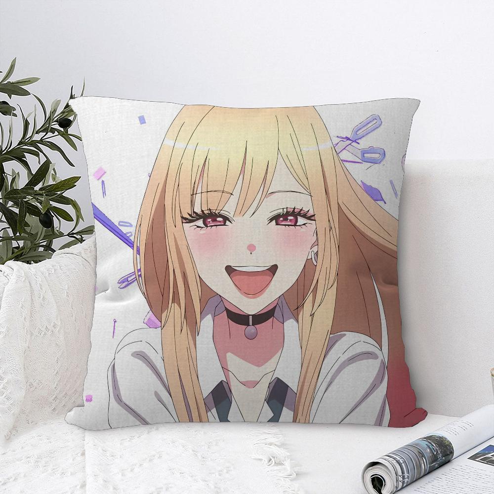 My Dress-Up Darling Marin Kitagawa Office Cushion Pillowcase Car Cushion Cover45X45CM Lumbar Pillowcase Sofa Pillowcover