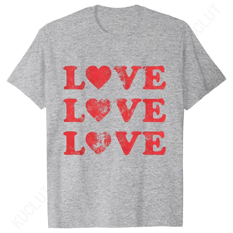 Damen Valentinstag T-Shirts Niedliche Herz T-Shirts Lustige Valentinstags T-Shirts für Damen Kurzarm Kleidung Sommer Mode T-Shirts
