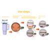 Silicone Water Cup Liner Double-Flavor Lining Compartment Water Cup Sleeve 40oz Thermos Cup Special Water Bottle Accessories