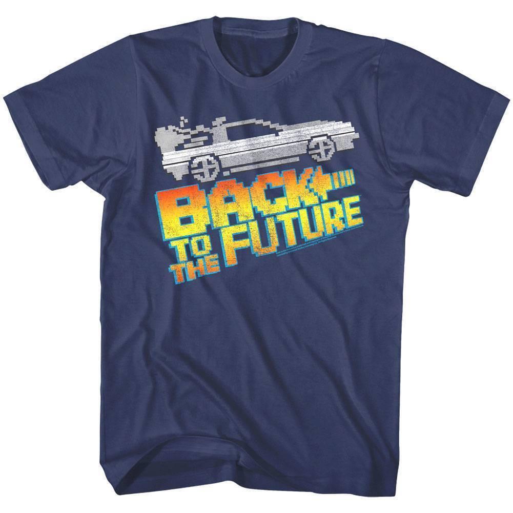 Back to The Future 8Bit Pixel Car Men T Shirt XXL