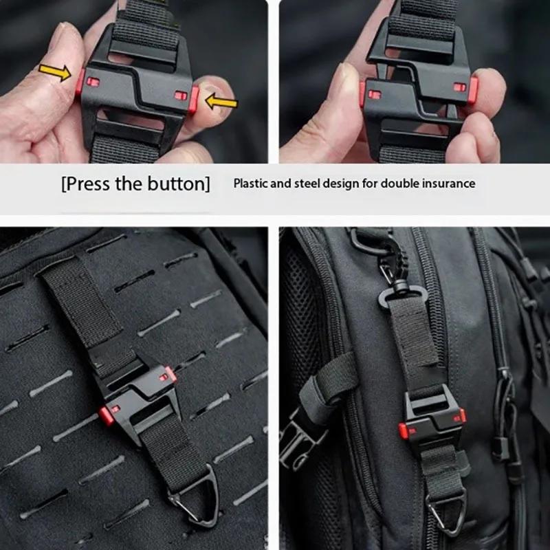 Outdoor Tactical Multi-purpose Triangle Quick Release Buckle Multifunctional Backpack Belt Quick Nylon Hanging Buckle