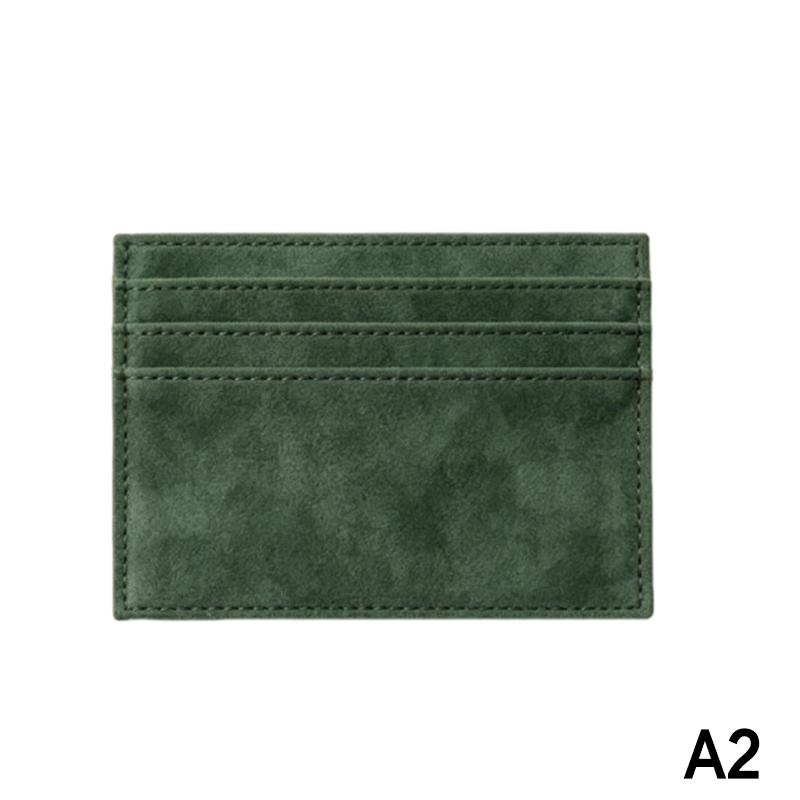 Suede Slim Card Holder With Multiple Card Slots Credit Bank Card Small Man Purses Perfect For Daily Commute Business Travel