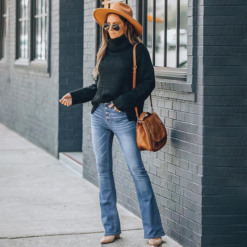 Women's Stretch Slim Fit Flare Jeans