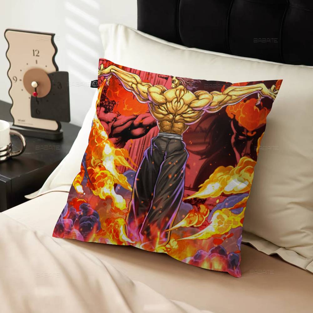 Baki Hanma Yujiro Manga Pillow Cover Design Cushion Cover Decor Holiday Decorati