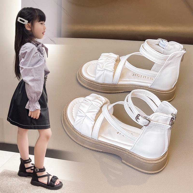 Fairy Style Roman Sandals - Soft Sole, Thick-Soled, Versatile Flat Beach Shoes for Summer 2026.