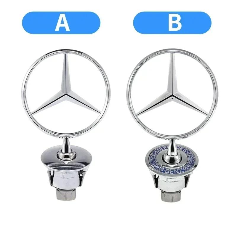 3D Front Bonnet Hood Emblem Metal Badge for Mercedes Benz W204 W205 W202 W203 W208 W210 W220 GLA CLA GLC GLK GLE Car Accessories SJ1