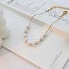 Fashion Light Luxury Titanium Steel Pearl Bracelet Women'S Personality Simple 18K Gold-Plated Jewelry Beads Do Not Fade