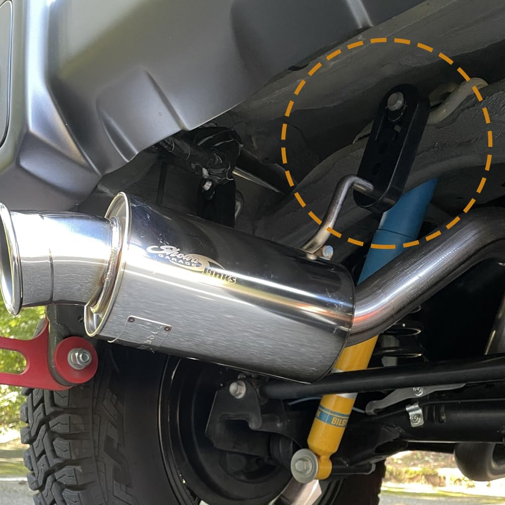 Muffler Hanger Mount, Reinforced Muffler Bushing, Hanging Rubber, Muffler Ring, Adjustable Height 3 Levels,