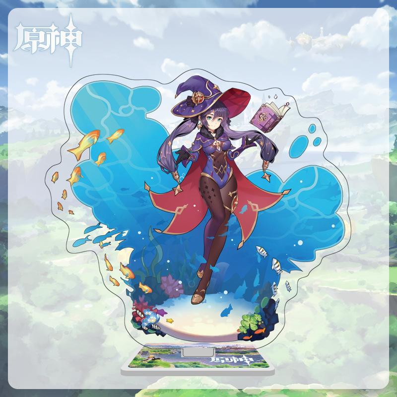 16cm Height Acrylic Large Stand-up Display Featuring Characters From Mondstadt and Liyue In Genshin