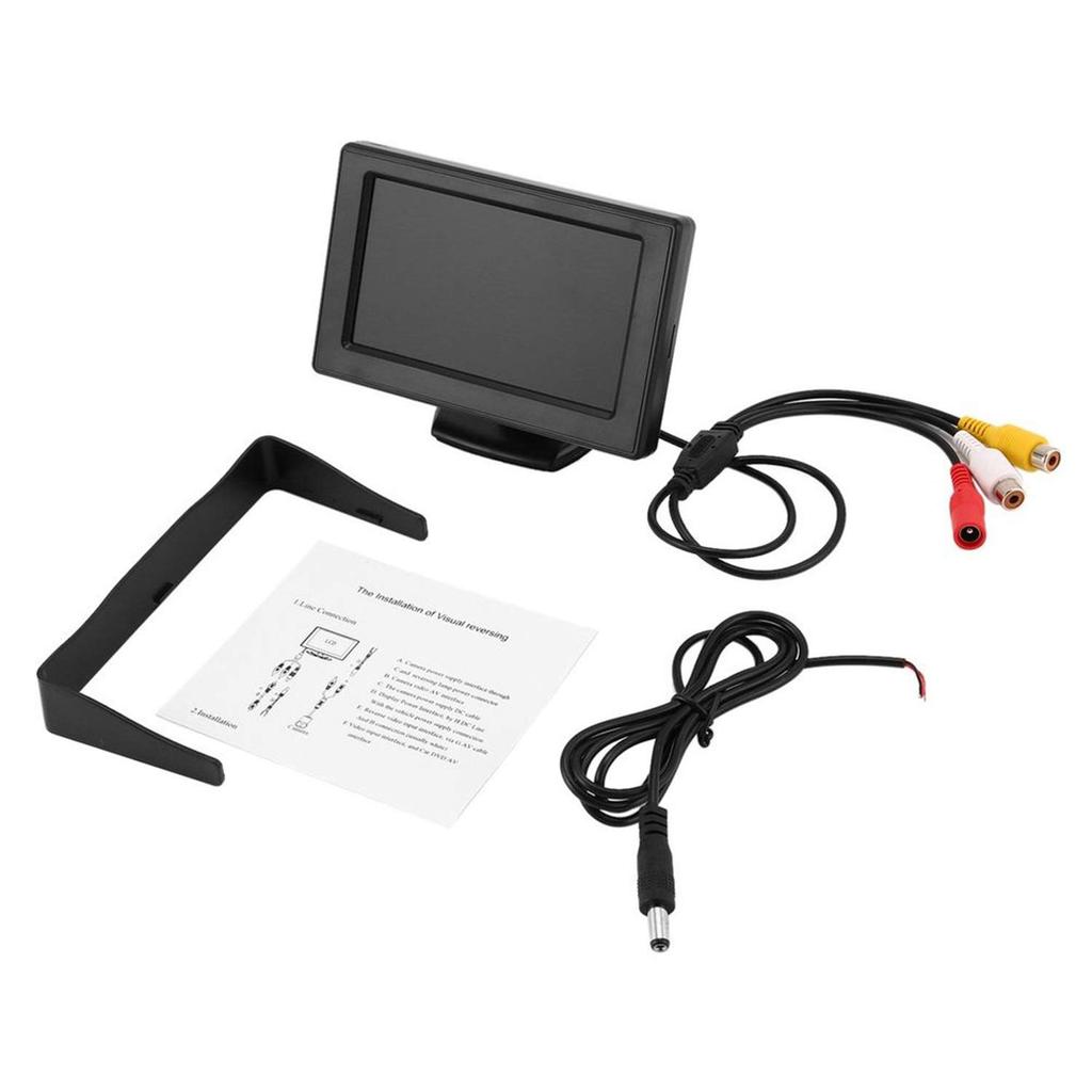 Antion inç LCD 2 video park Japonca kılavuz 4.3 monitör, ön konsol monitörü, girişler, geri bağlantılı, monitör, 12V/24V uyumlu,