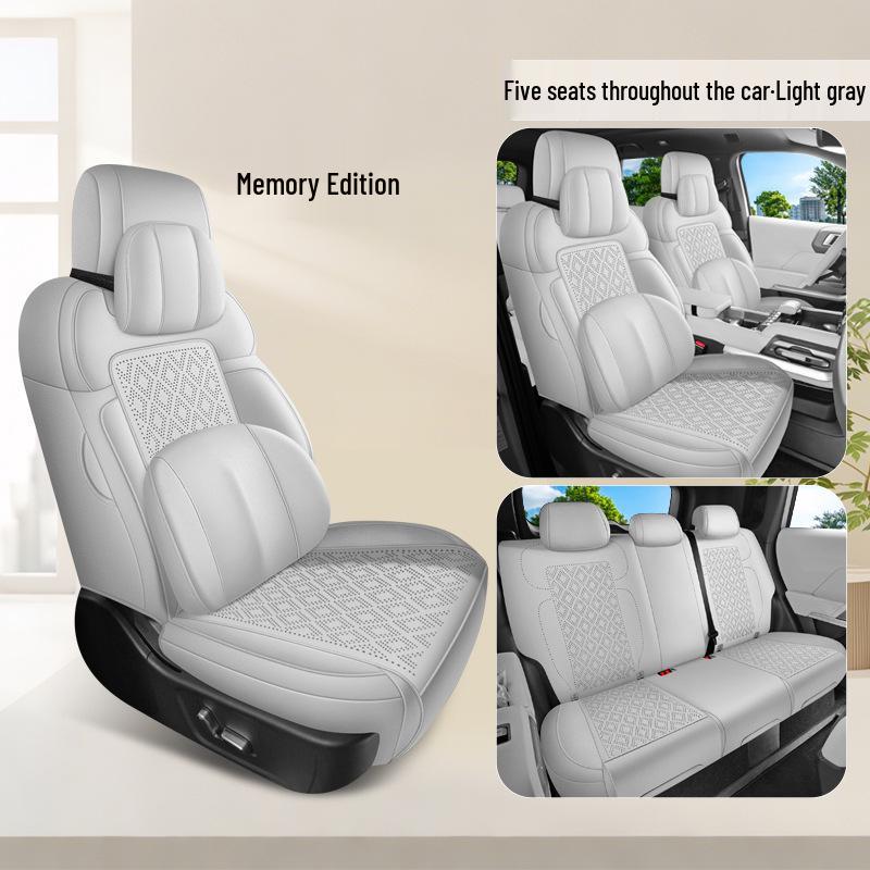 Universal Formula Leopard Titanium 7 Seat Cushion, All-Season Full-Coverage Suede Cover