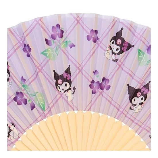 SANRIO Kuromi Folding Fan with Case 835986