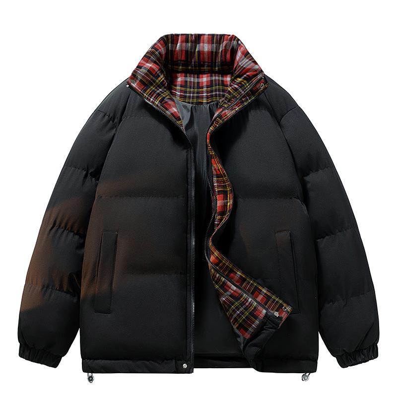 Teen Stand Collar Cotton Jacket - Trendy Padded Outerwear for Junior & High School Boys