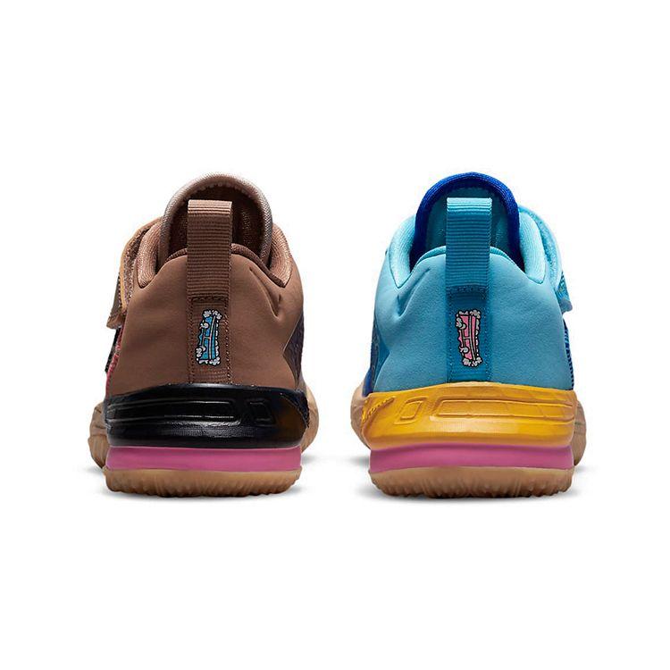 Nike Space Jam X LeBron 18 Low PS Wile E. X Roadrunner Kids Sneakers Multi-Color Racer-Blue Baltic-Blue DJ3761-401