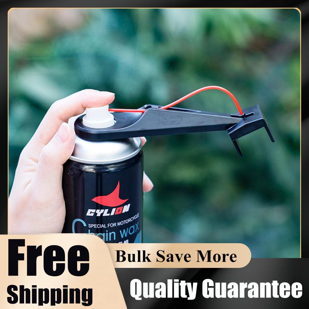 Motorcycle Chain Lube Oiler Tool Mess-Free Chain Wax Chain Cleaner Attachment Lubricant Straw Holder Positioner Applicator