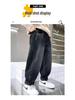 Boys' Trendy 2025 Street Style Fleece-Lined Jeans - Long Pants for Big Kids
