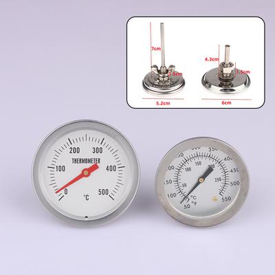 Stainless Steel Bbq Bimetal Thermometer Meter Bbq Food Cooking Meat Gauge Kitchen Professional Tools Accessory 0-500℃