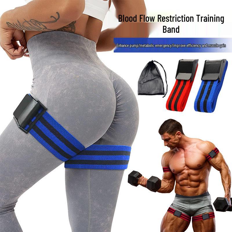 Elastic Blood Flow Restriction Band for Weightlifting, Muscle Building, and Glute Workouts
