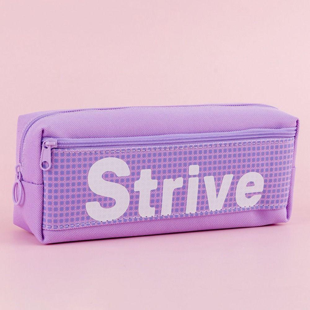 Waterproof Pencil Case Large Capacity Stationery Organizer Zipper Pen Pouch  Students