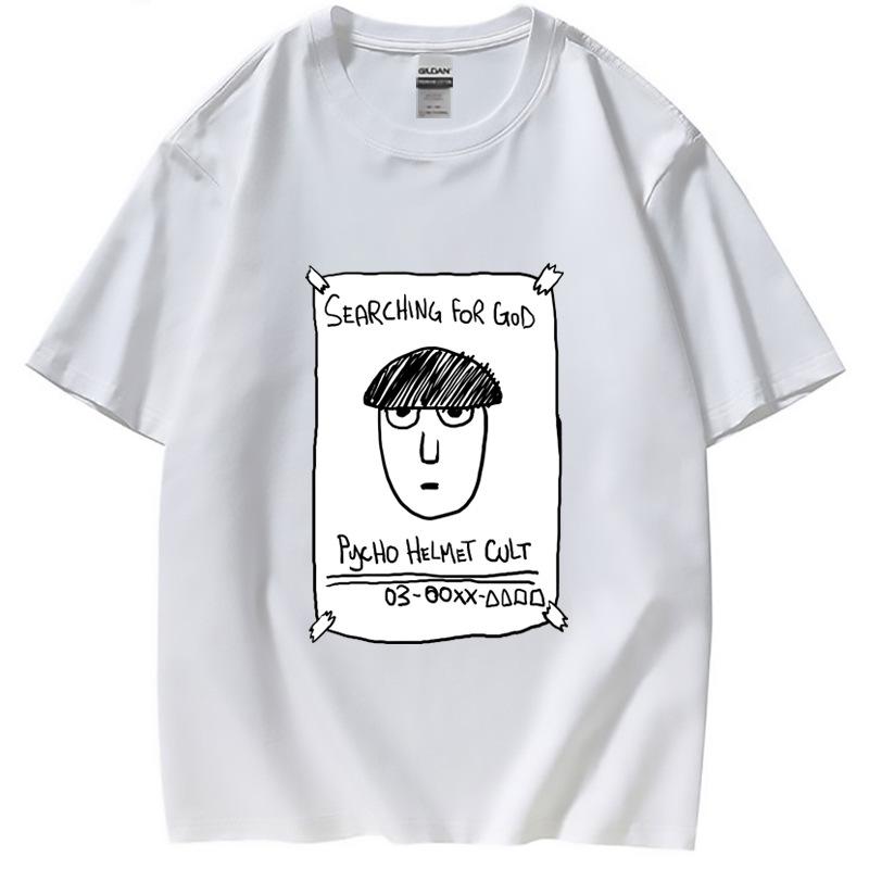 

Mob Psycho Funny Print T Shirt Mens Womens Animation Funny Hip Hop Short Sleeve Round Neck High Quality T Shirt Top 3XL