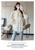 Versatile Long Sleeve Korean Style Maternity Doll Shirt for Spring/Autumn 2026