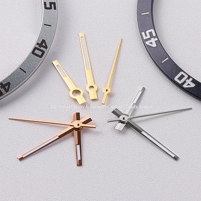 NH35 Hands Rose Gold Silver Gold Watch Hands Green Luminous for NH35/NH36/4R/7S Movement Watches for Pointers Watches Parts