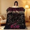Band B-Bring M-Me T-The H-Horizon Throw Hot High-Density Short Plush Blanket Soft Skin-Friendly for Sofa Nap Room