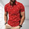 Summer Collar Polo Shirt Men's Short Sleeved Business Casual Fashion Slim Fit Polo Shirt Men's T-shirt