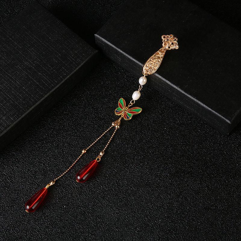 

Ретро китайский кулон с воротником ципао: Кисточка-брошь в традиционном стиле ханьфу In-stock, Fast Delivery