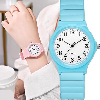 Orologio al Quarzo per Bambini alla Moda per il Tempo Libero Quadrante Piccolo Orologi per Studenti per Donne Studenti Signore